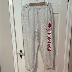 Indiana University IU Light Gray Sweatpants L 36/38 Proedge by Knights Apparel